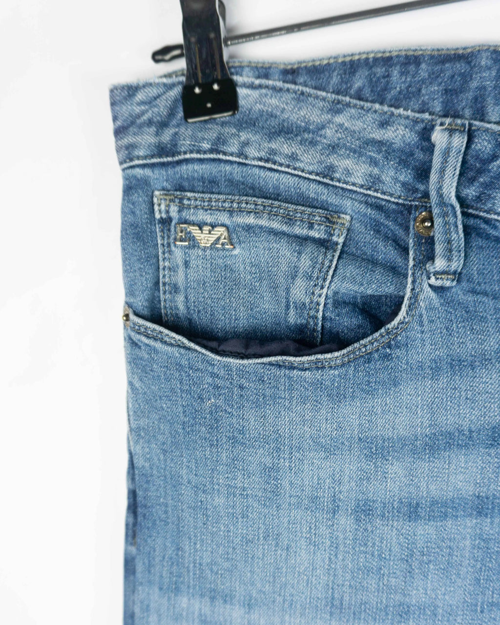 Vaqueros Emporio Armani Slim Azul Claro — Talla 36
