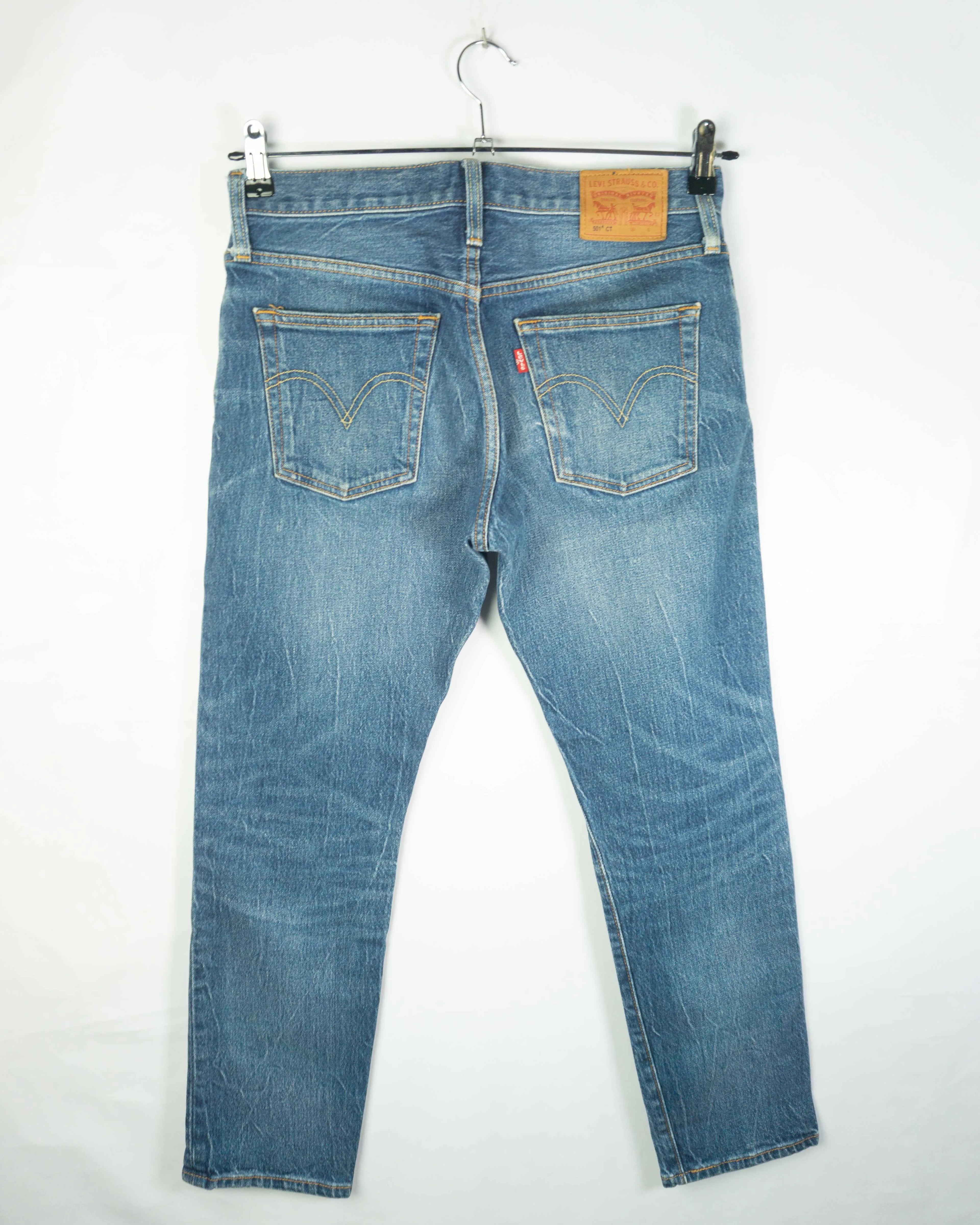 Vaqueros Levi's 501 CT Azul Medio — Talla S