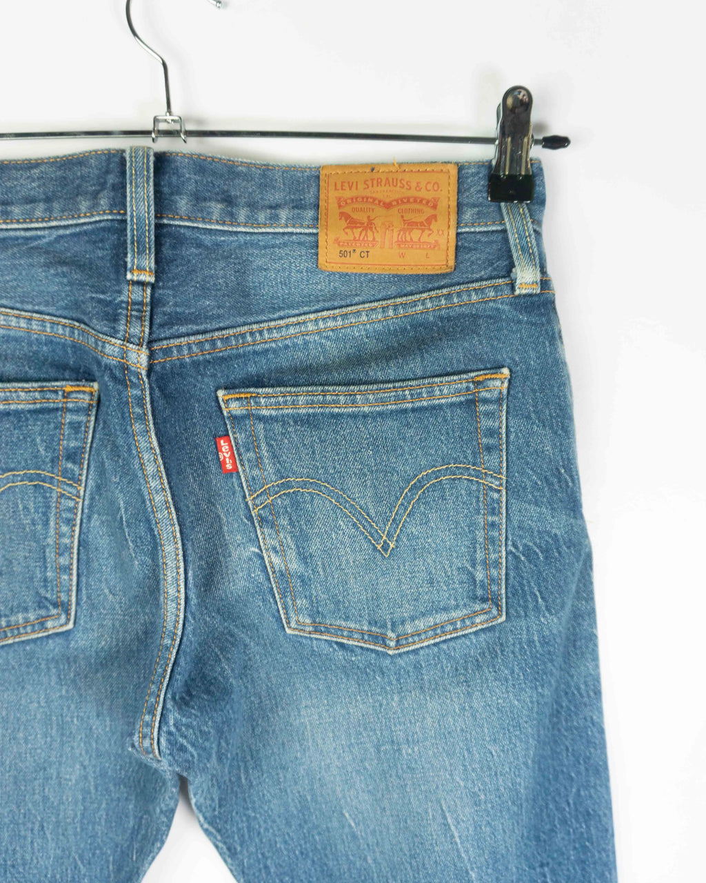 Vaqueros Levi's 501 CT Azul Medio — Talla S
