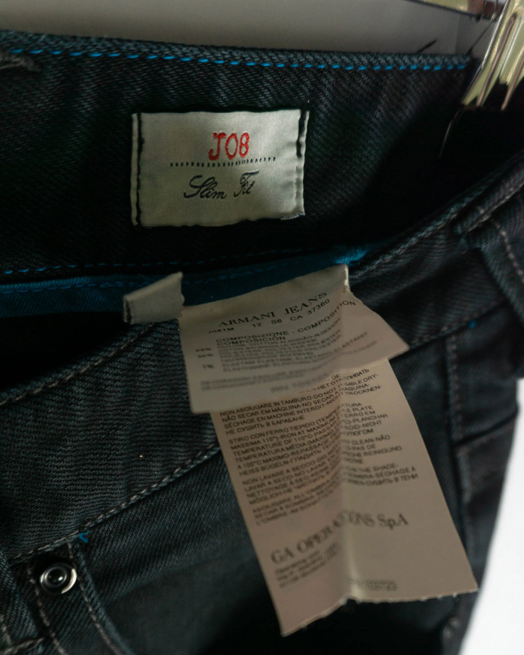 Vaqueros Armani Jeans J08 Slim Negro — Talla W33