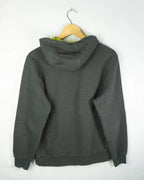 Sudadera Puma Logo Grande Gris y Verde — Talla M