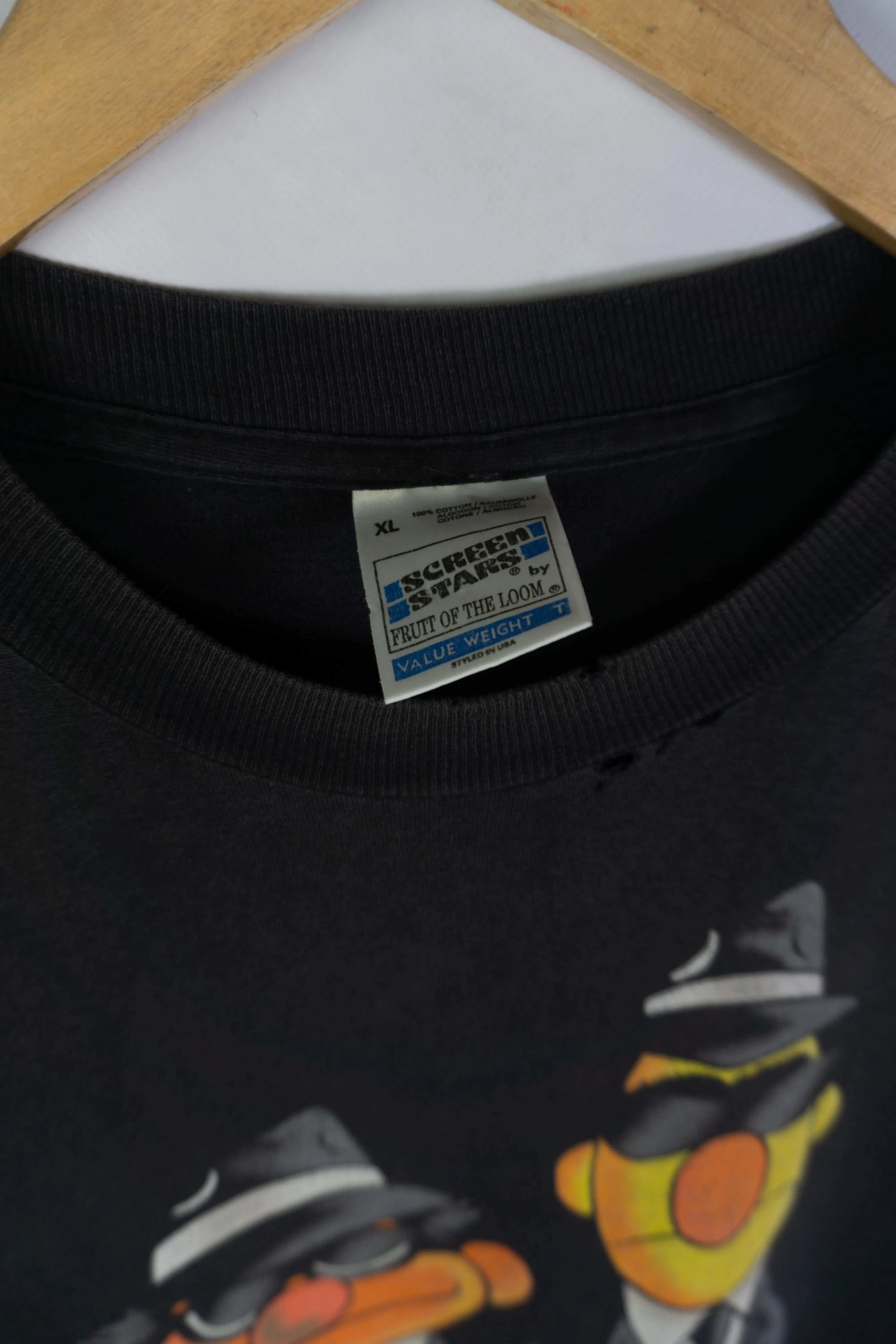 Camiseta Epi y Blas Blues Brothers Vintage 90s — Talla XL