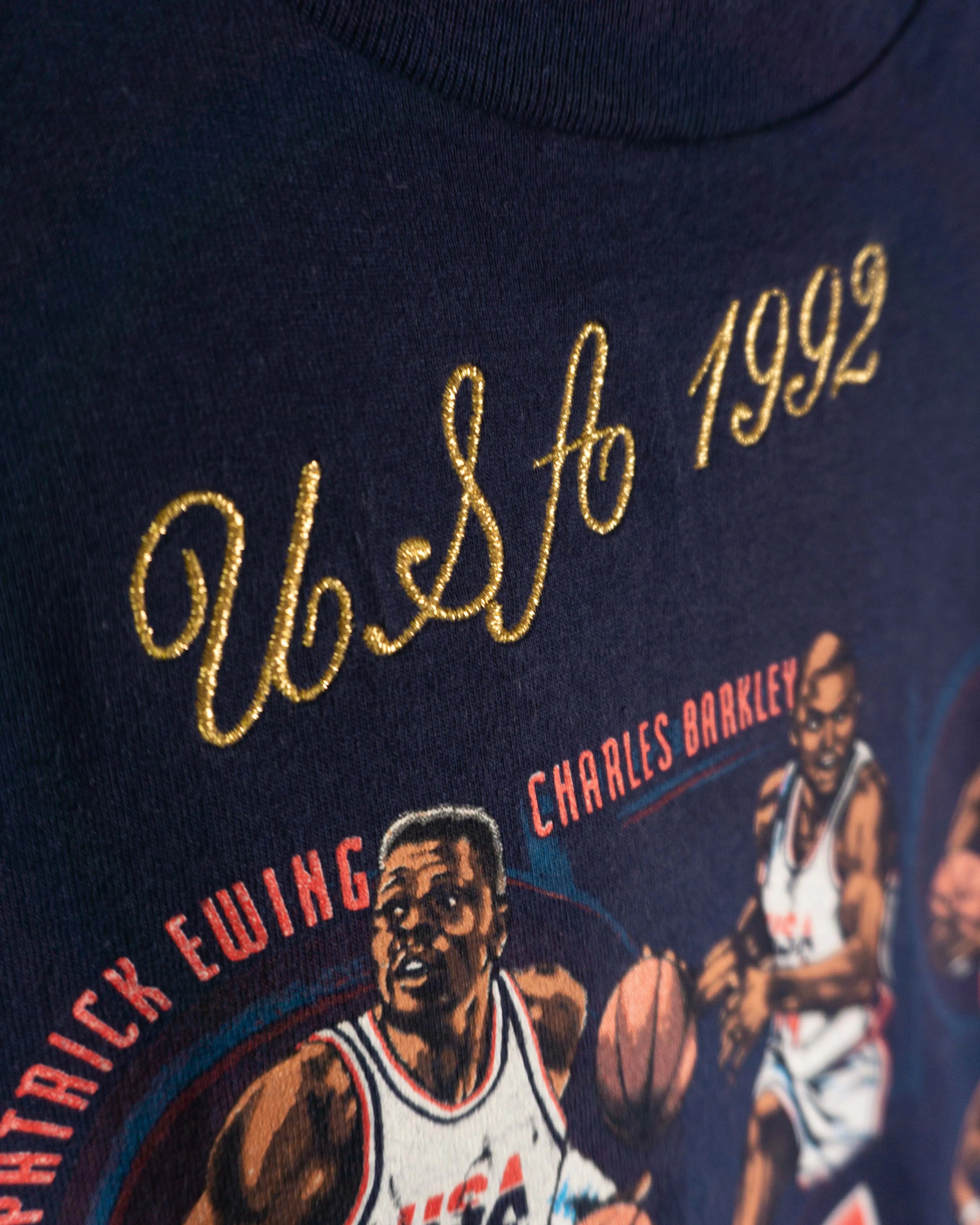 Camiseta Dream Team USA 1992 Azul Vintage 90s — Talla XL