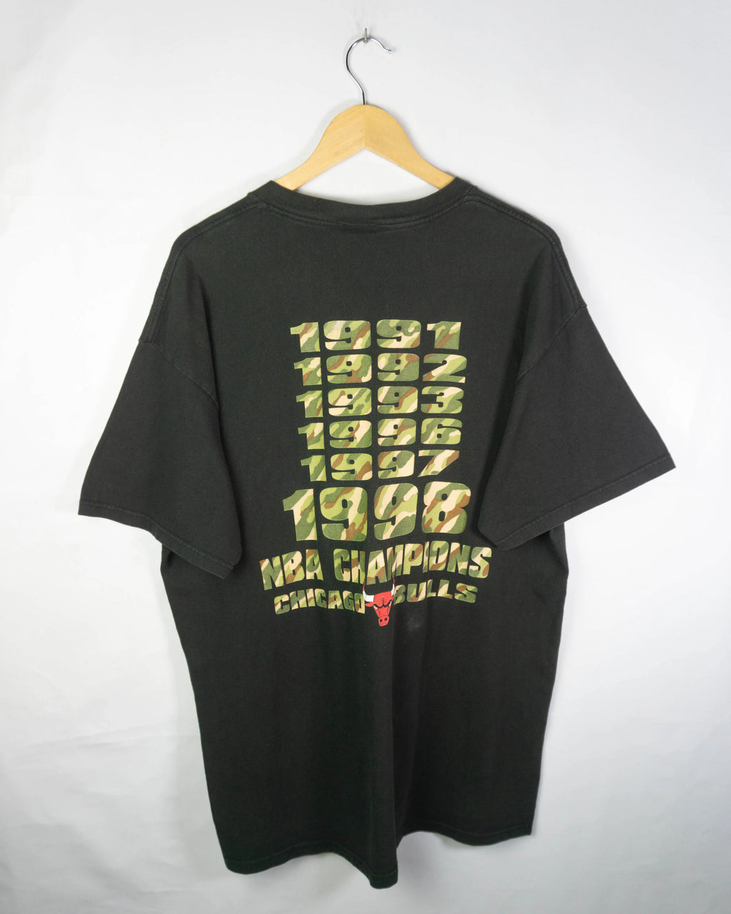 Camiseta Chicago Bulls Campeones 1998 Vintage 90s — Talla XL