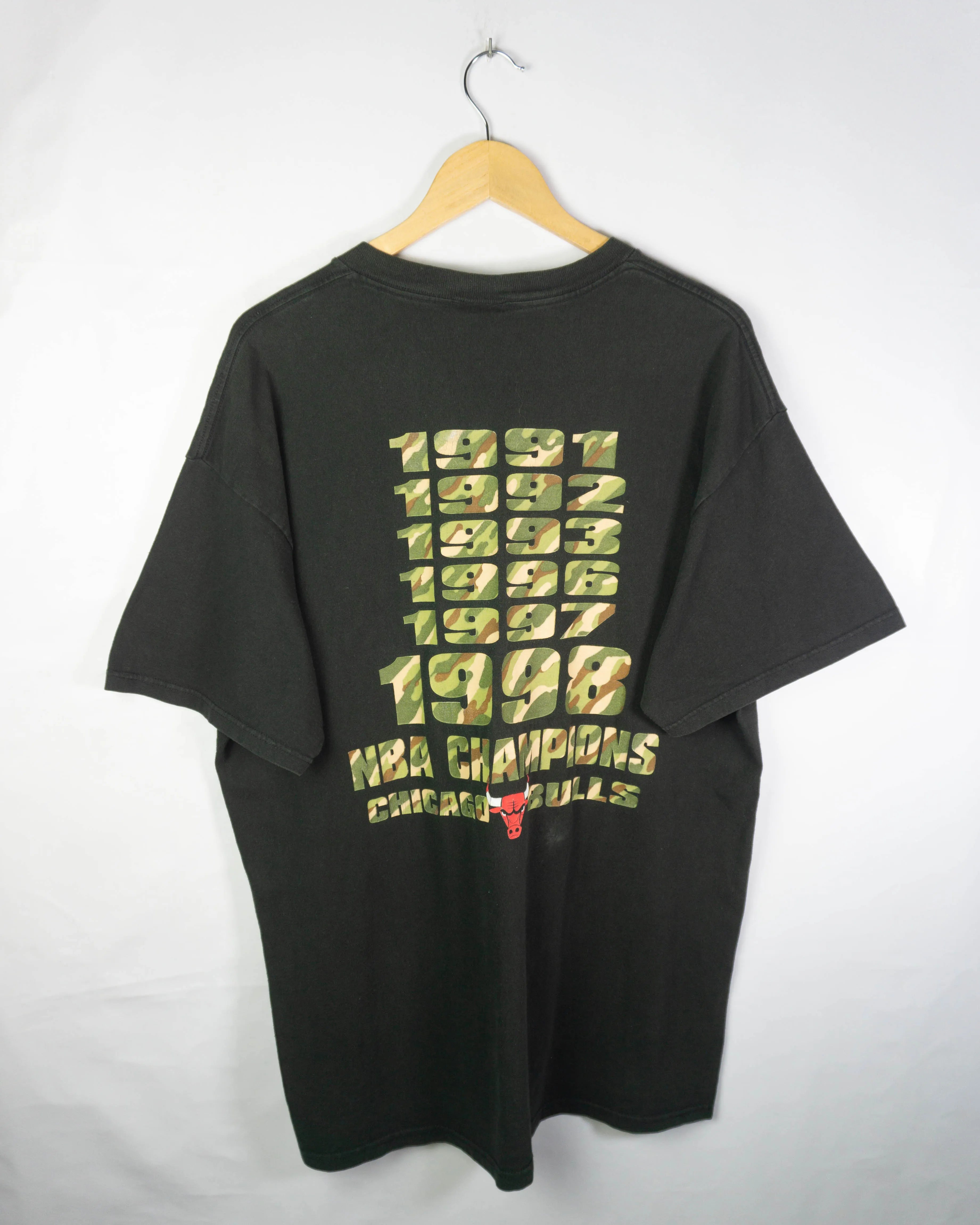 Camiseta Chicago Bulls Campeones 1998 Vintage 90s — Talla XL