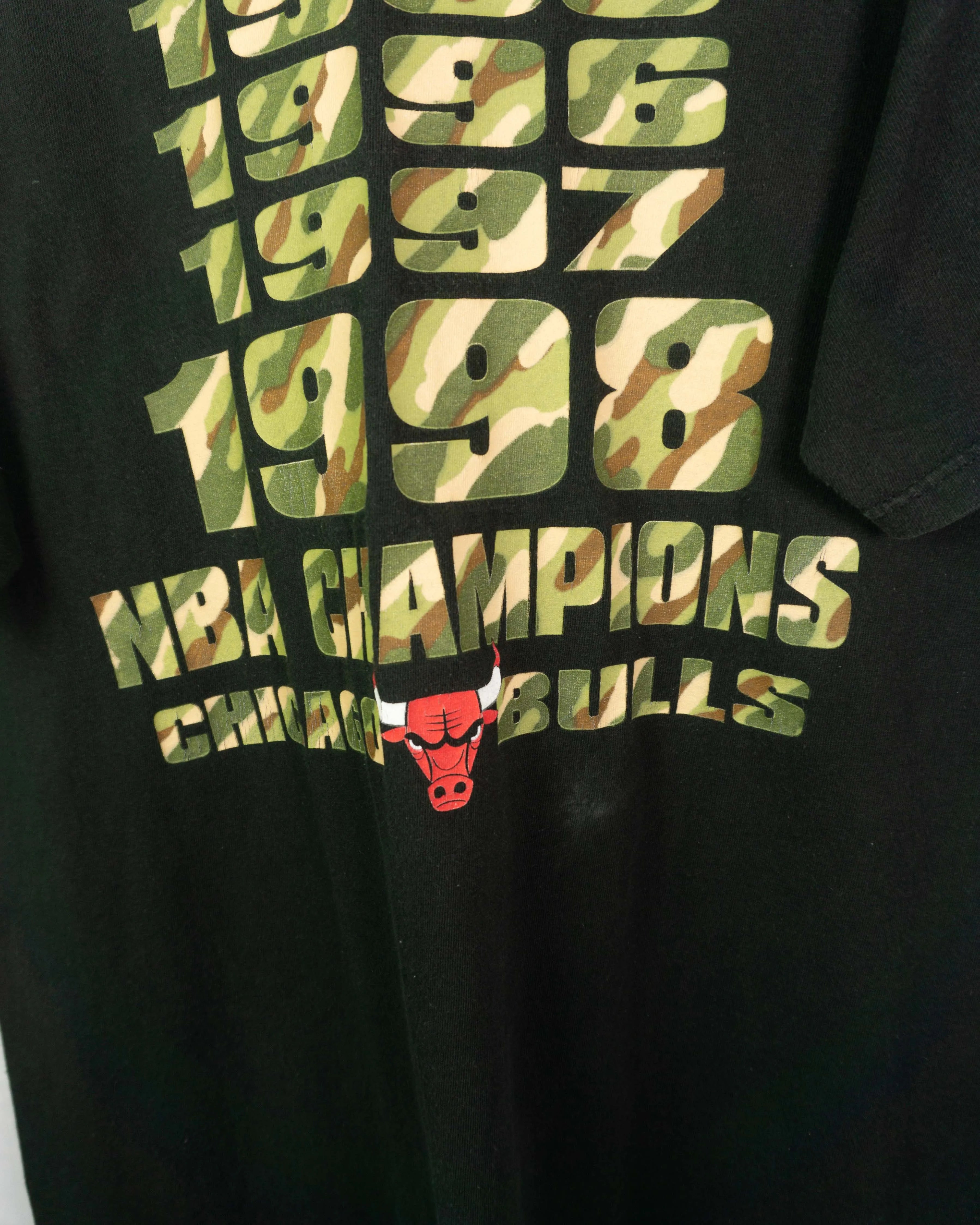 Camiseta Chicago Bulls Campeones 1998 Vintage 90s — Talla XL