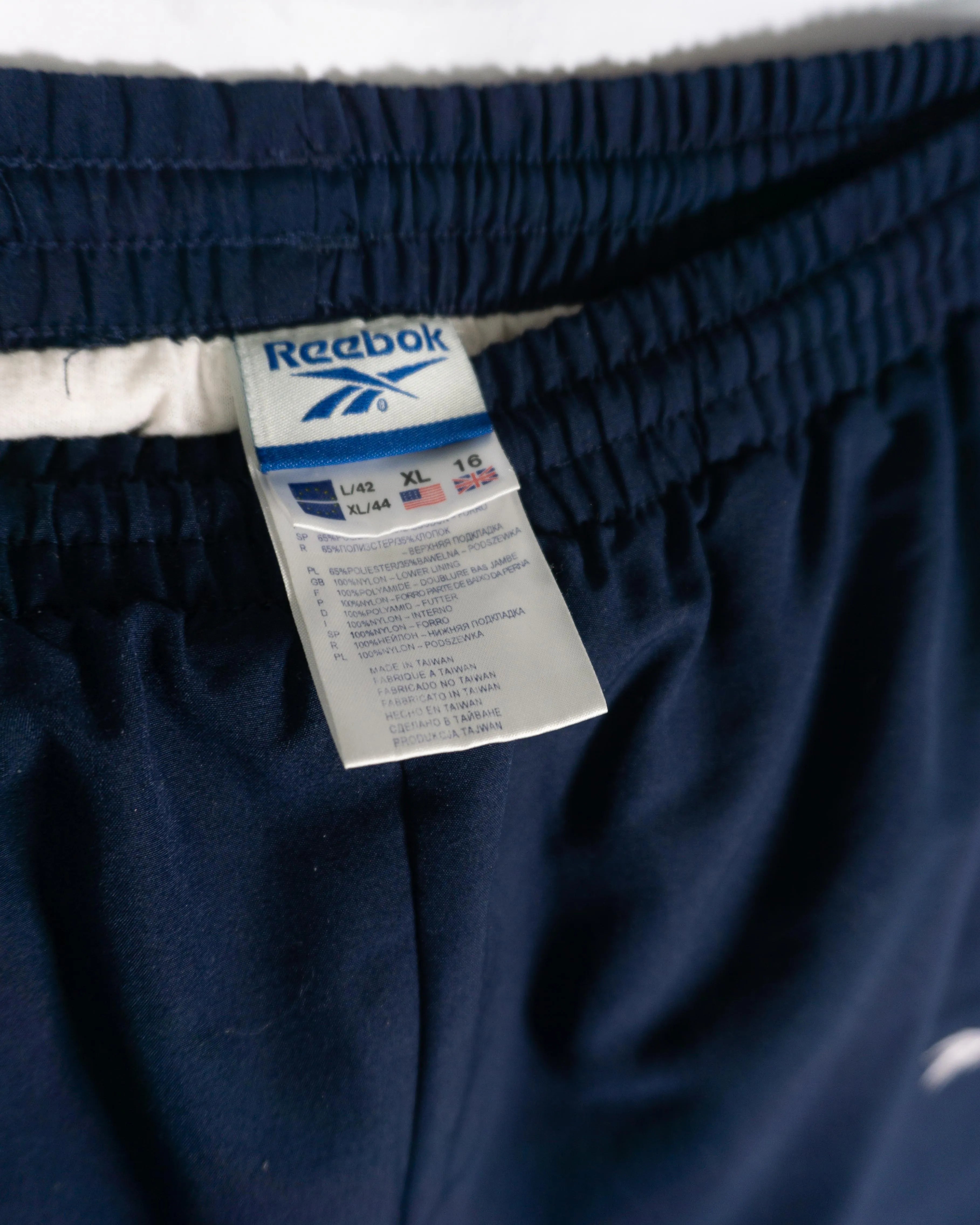 Pantalón Reebok Azul Marino Vintage 00s — Talla XL