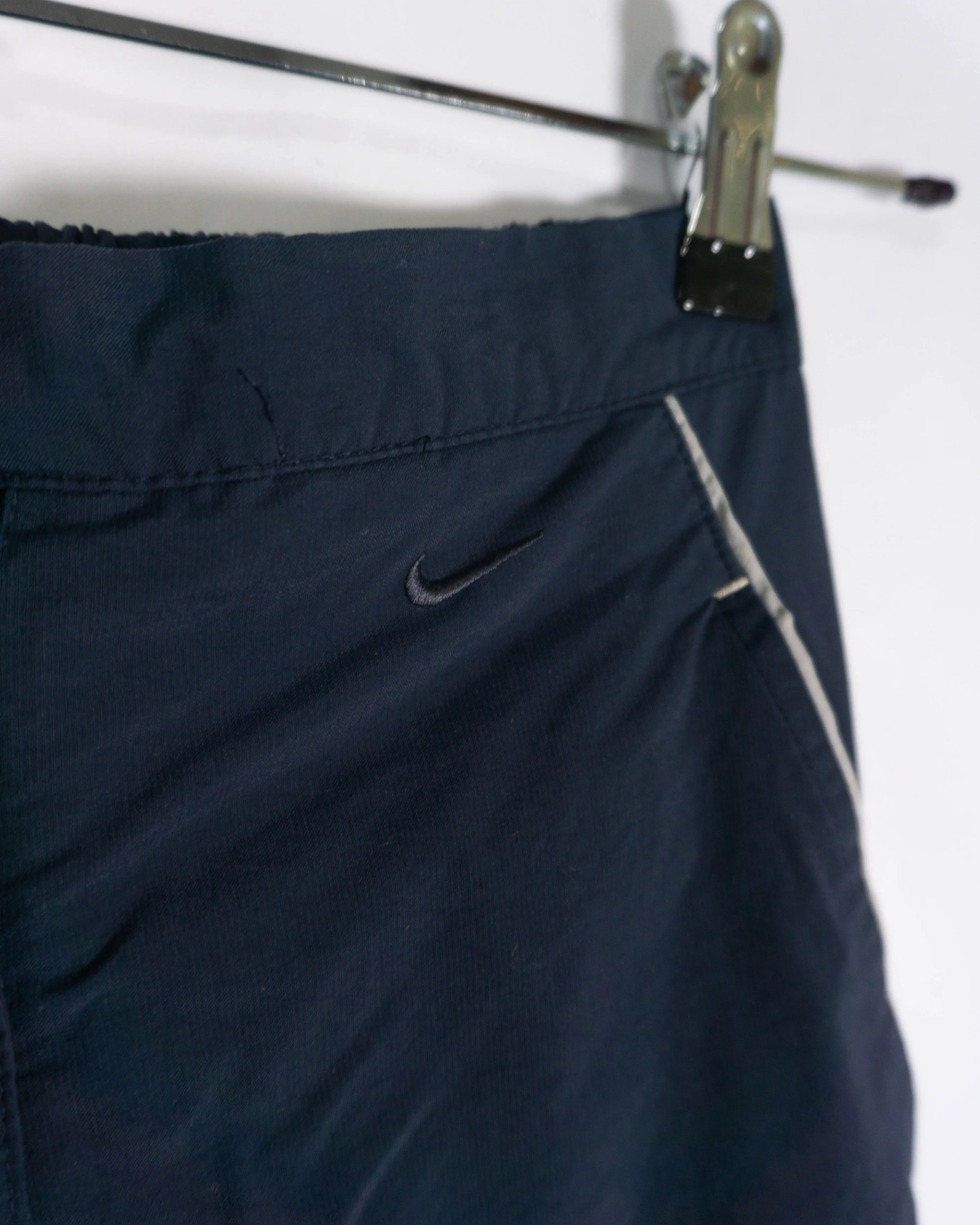 Pantalón Nike Nylon Azul Marino Vintage 00s Mujer — Talla S