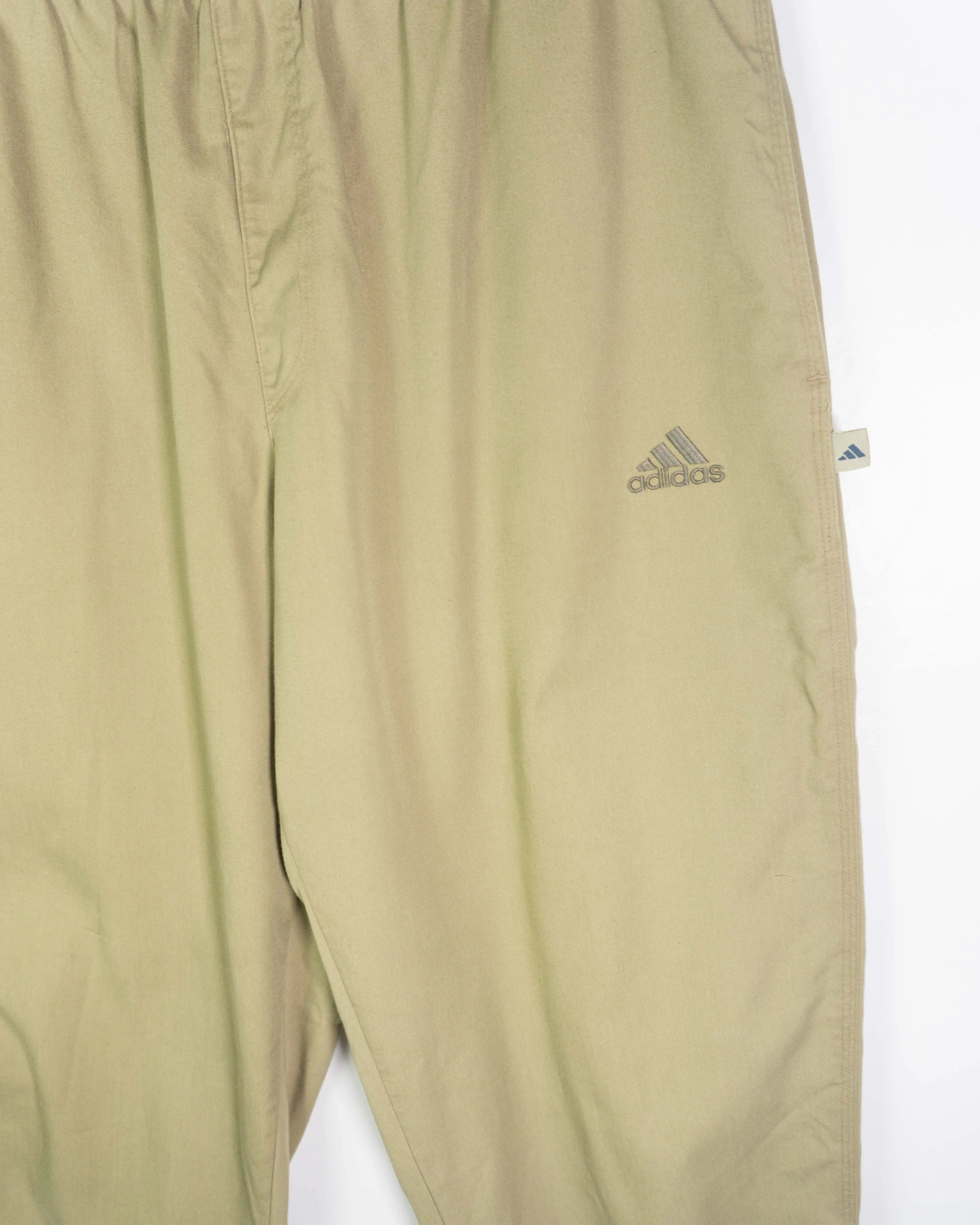 Pantalón Adidas Chándal Caqui Vintage 90s — Talla L