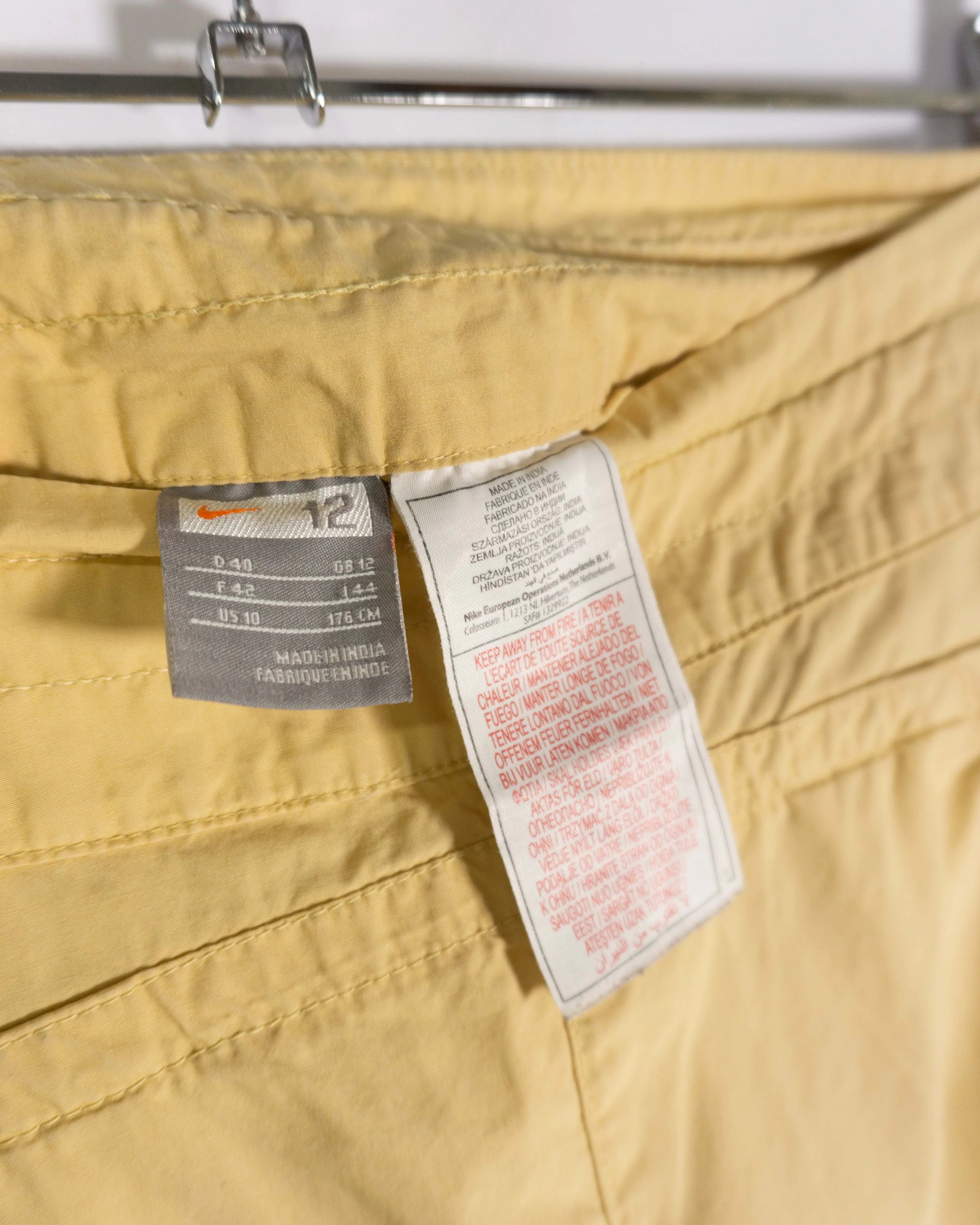 Pantalón Deportivo Nike Amarillo Vintage 00s Mujer — Talla L