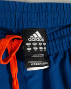 Pantalón Adidas Chándal Azul Naranja Bandas — Talla XL