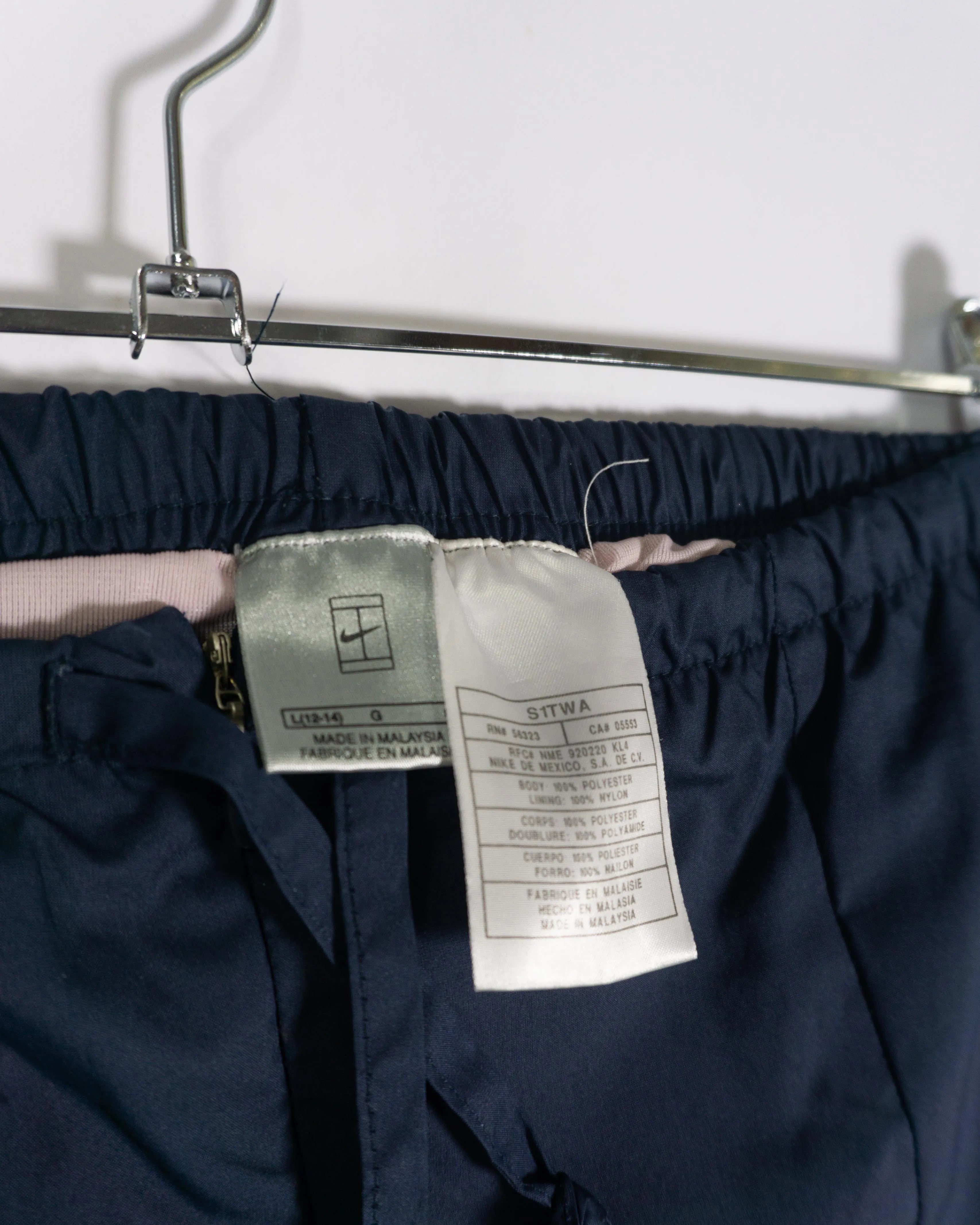 Pantalón Nike Court Azul Marino Vintage 00s Mujer — Talla L