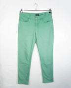 Vaqueros Armani Jeans Pitillo Verde Menta mujer — Talla 33