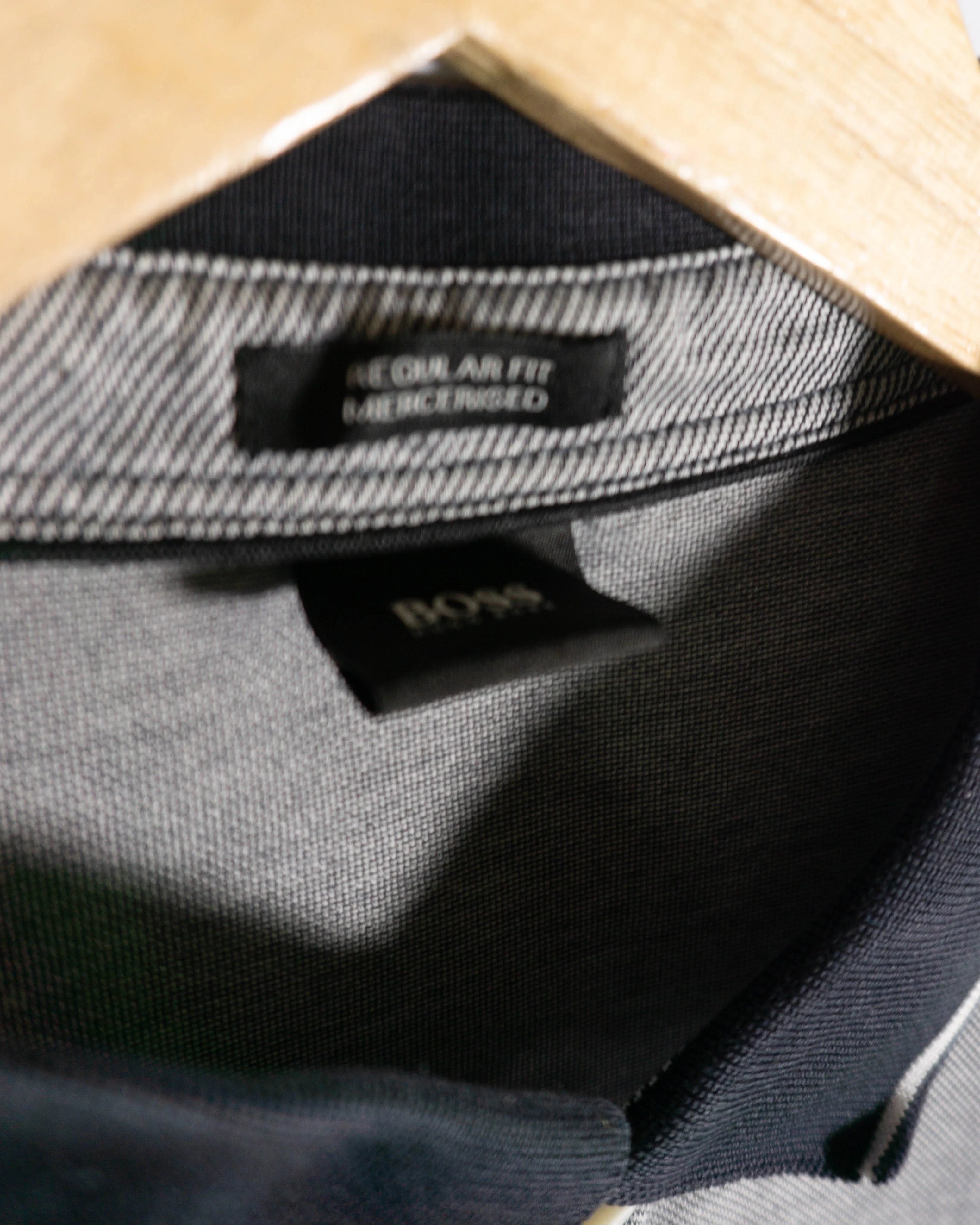 Polo Hugo Boss Manga Larga Gris Mercerised — Talla XXL