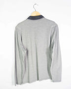 Polo Hugo Boss Manga Larga Gris Mercerised — Talla XXL