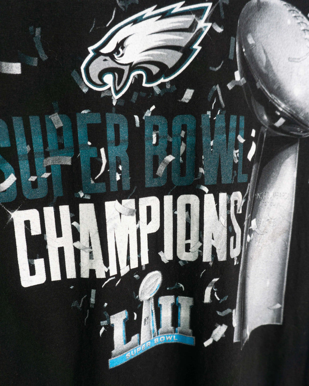 Camiseta Philadelphia Eagles Super Bowl LII Negra — Talla L