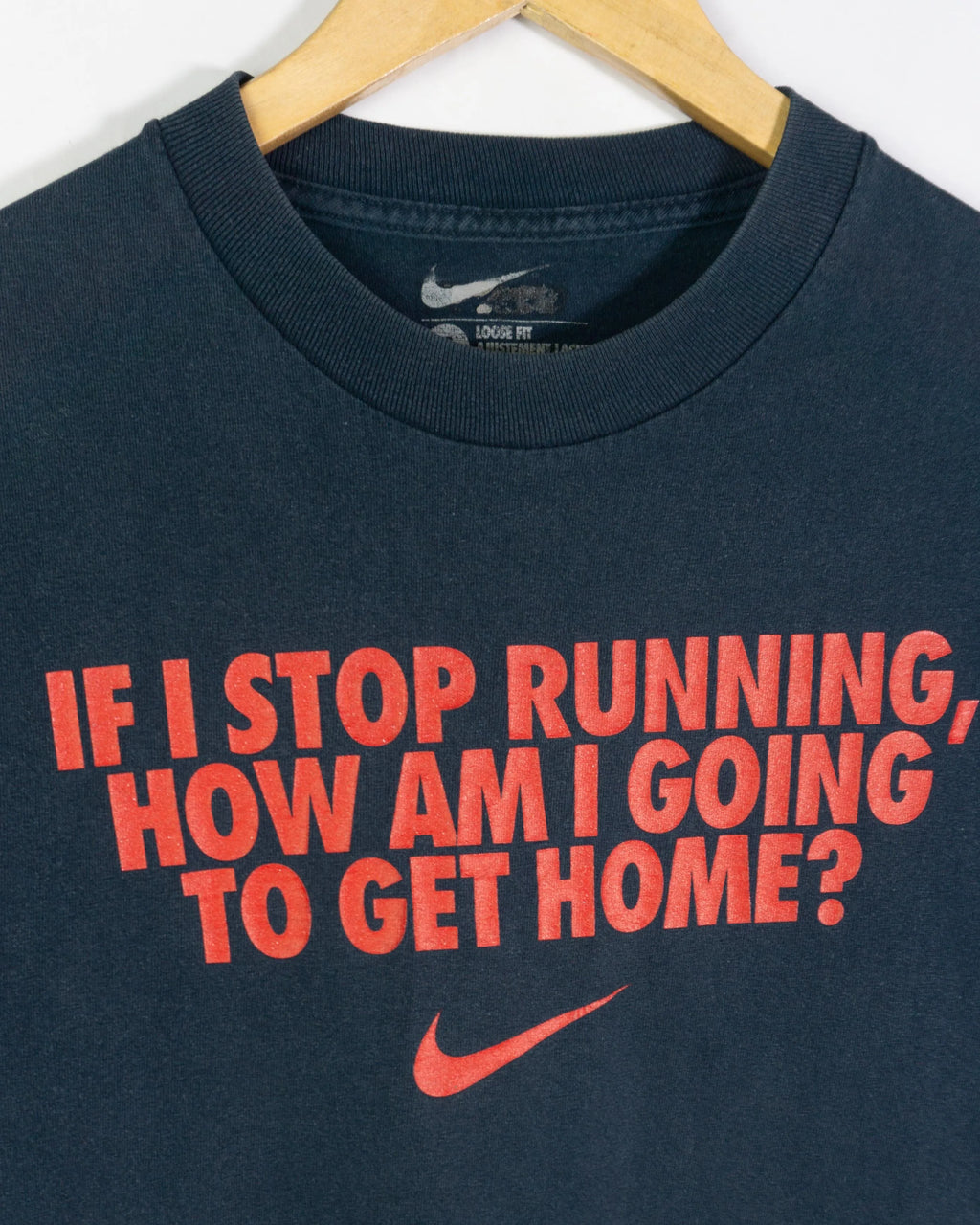 Camiseta Nike Running Azul Marino 00s — Talla S