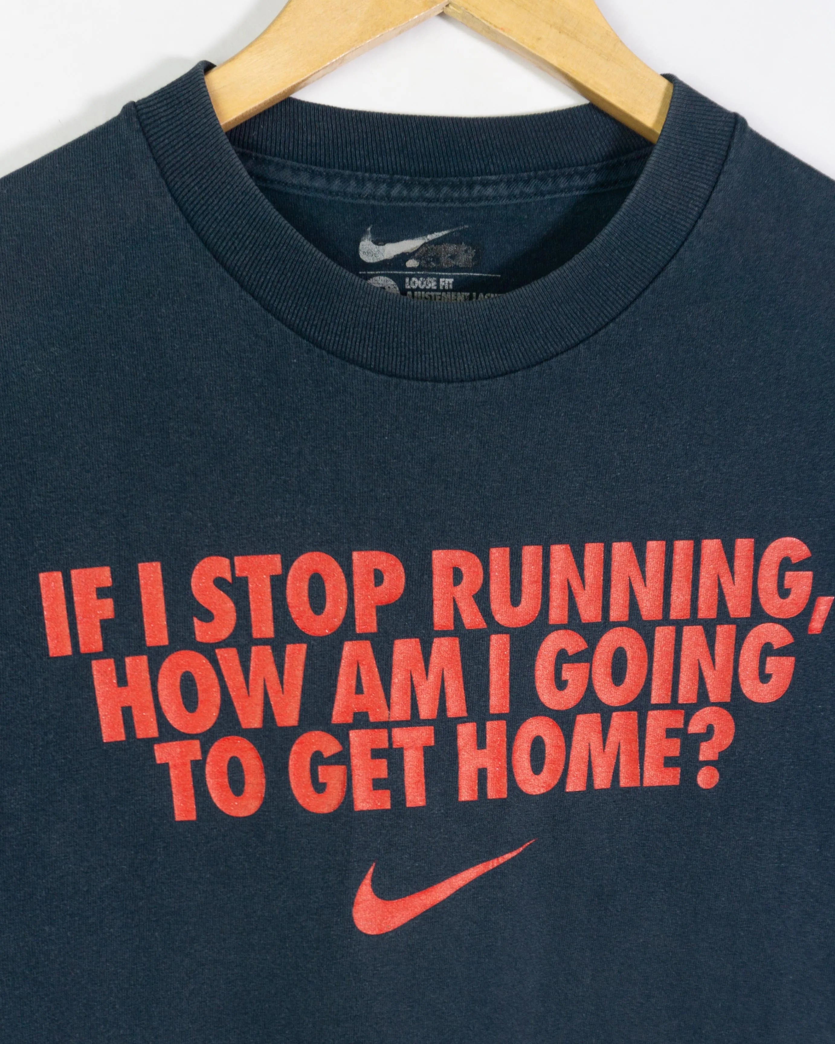 Camiseta Nike Running Azul Marino 00s — Talla S