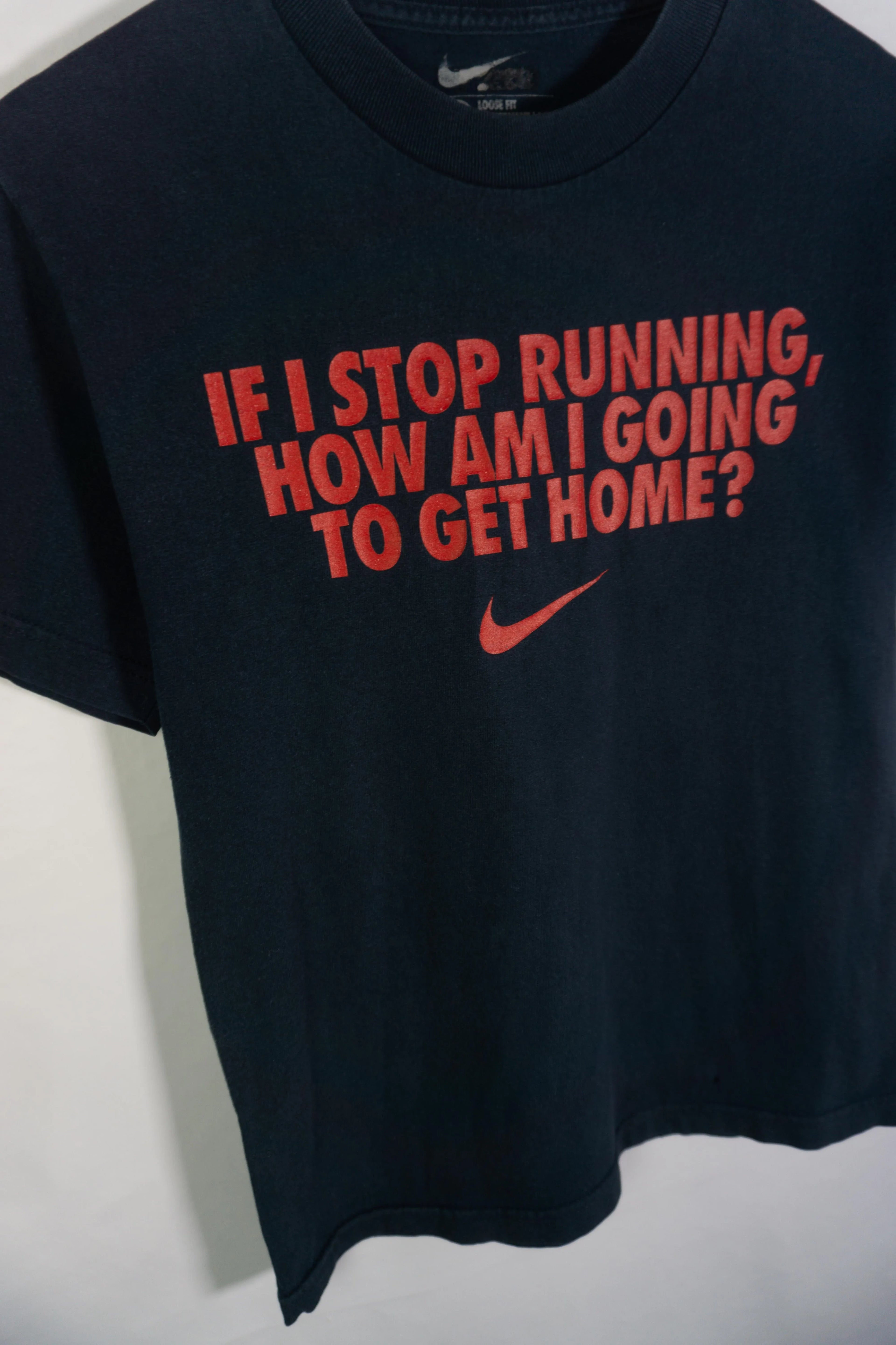 Camiseta Nike Running Azul Marino 00s — Talla S