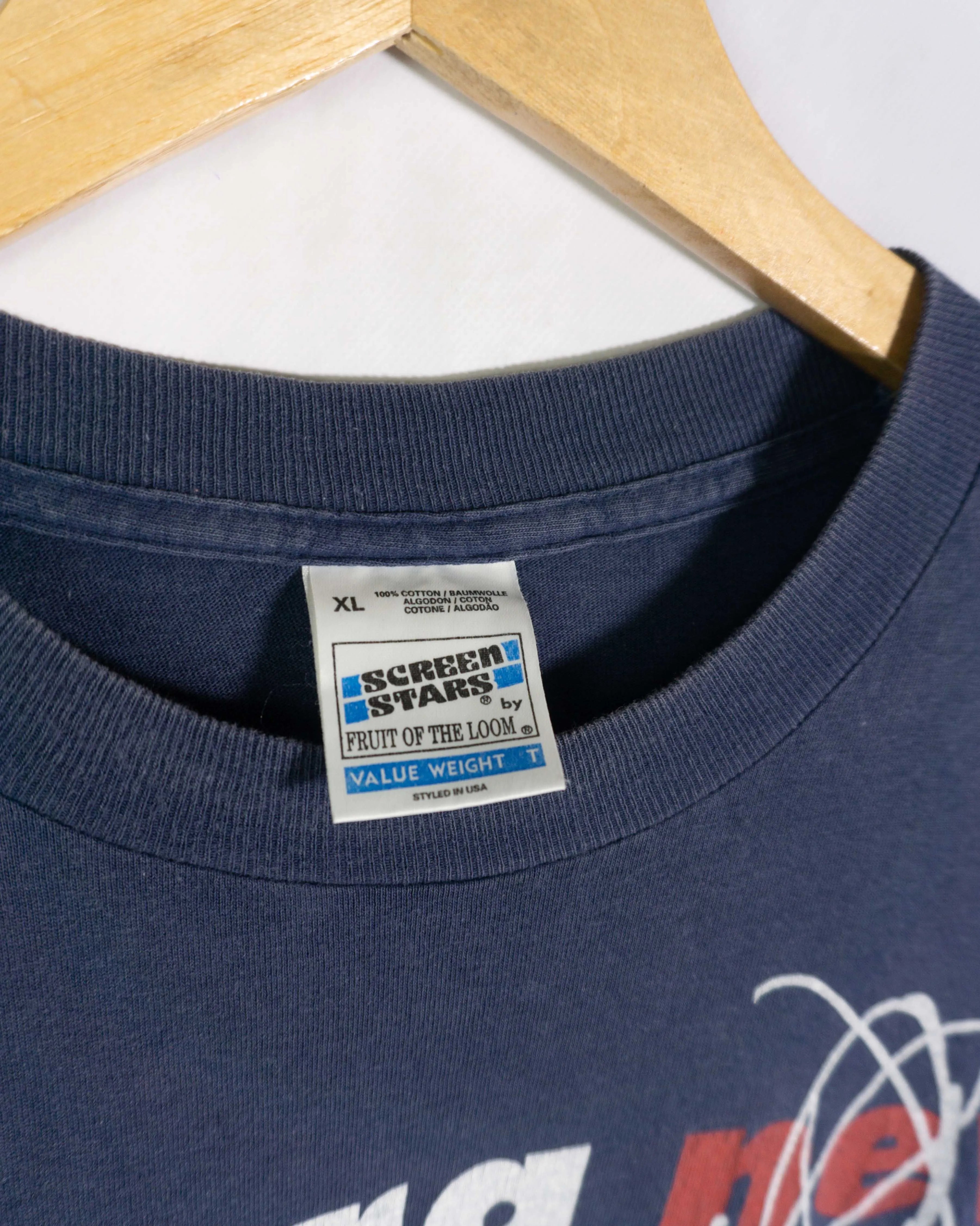 Camiseta Sierra Nevada Azul Marino Vintage 90s — Talla XL