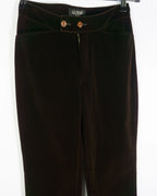 Pantalón Guess Jeans Terciopelo Marrón 90s Mujer — Talla W26