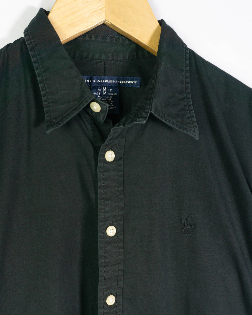 Camisa Ralph Lauren Sport Negra 00s Mujer — Talla M