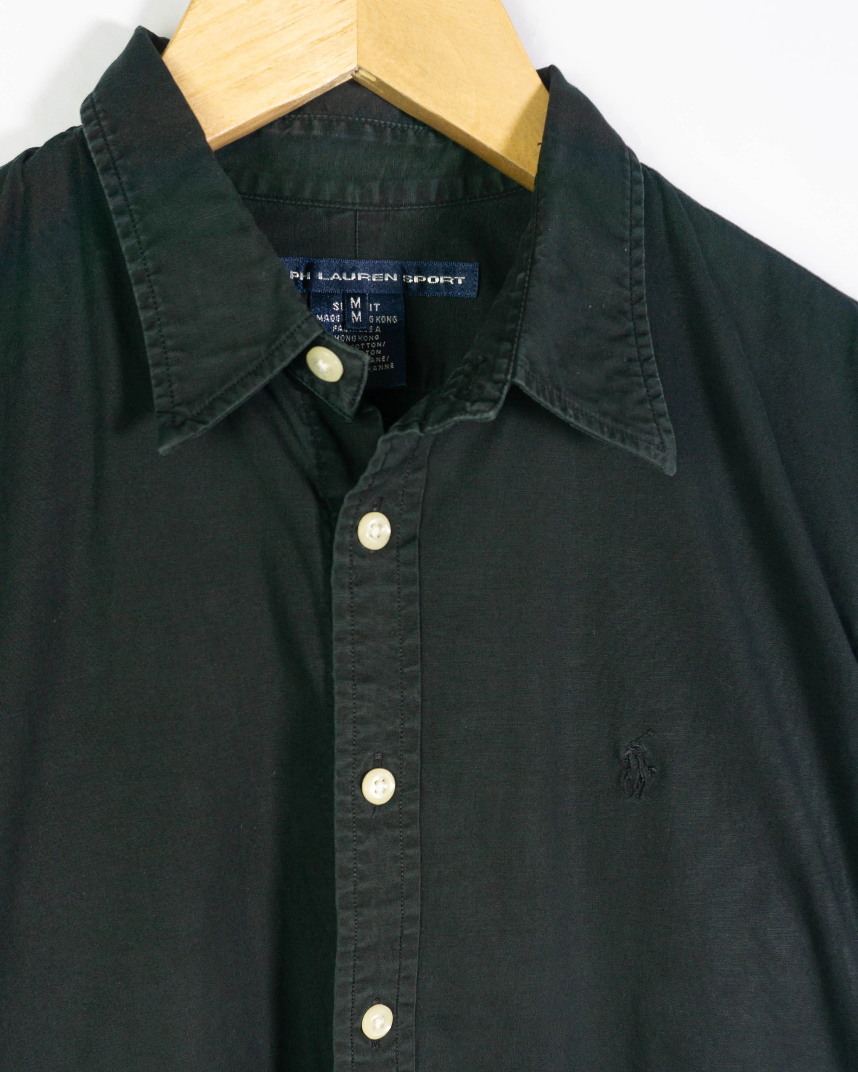 Camisa Ralph Lauren Sport Negra 00s Mujer — Talla M