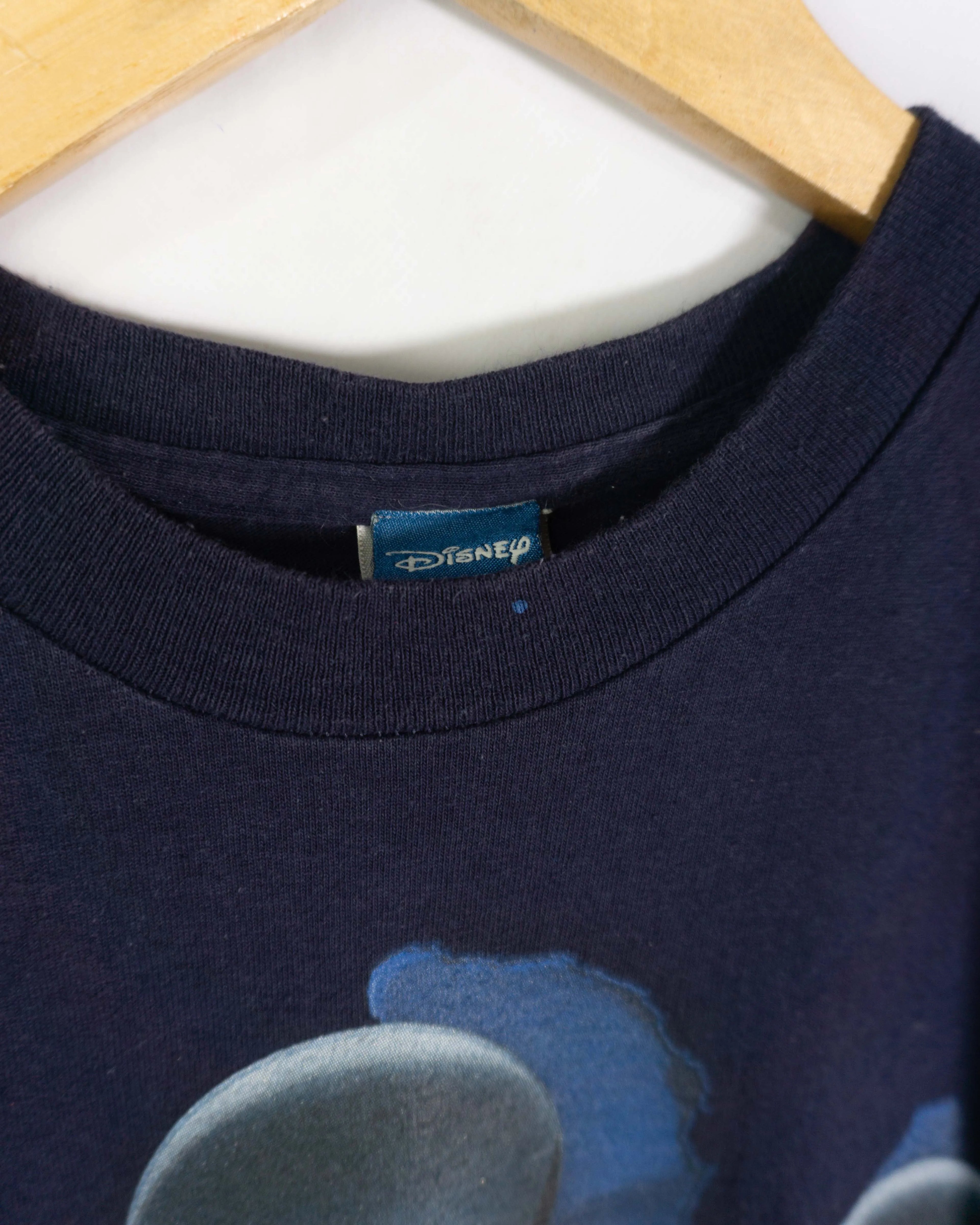 Camiseta Disney Mickey Mouse Azul Marino Vintage — Talla S