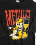 Camiseta Metallica Sandman Negro Vintage 90s — Talla L