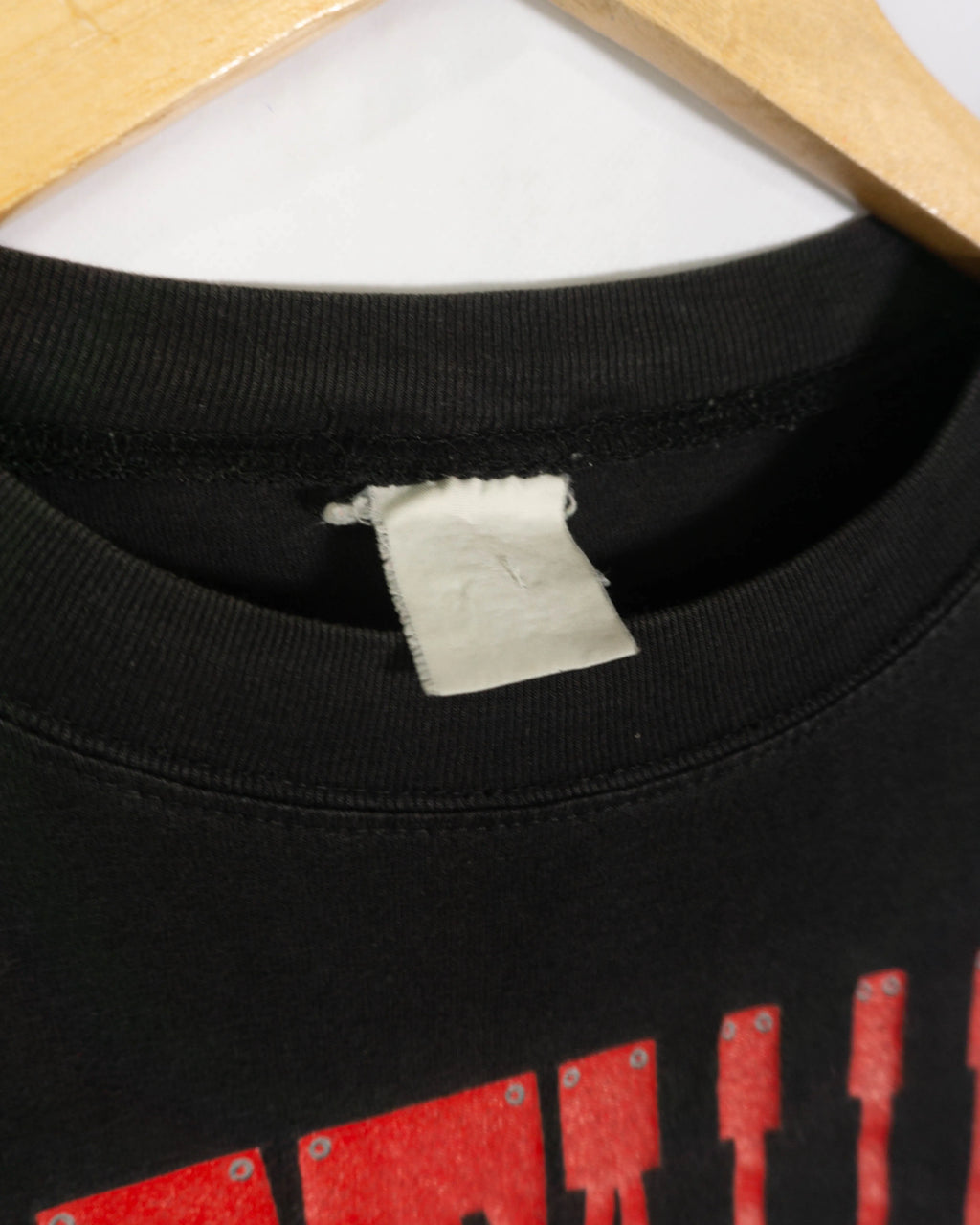 Camiseta Metallica Sandman Negro Vintage 90s — Talla L