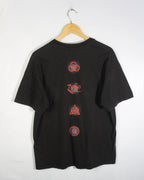 Camiseta Led Zeppelin Zoso Negro Hanes Vintage 90s — Talla XL