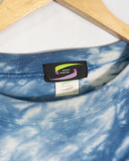 Camiseta Manga Larga U2 Achtung Baby Tie-Dye Azul Vintage 90s — Talla XL