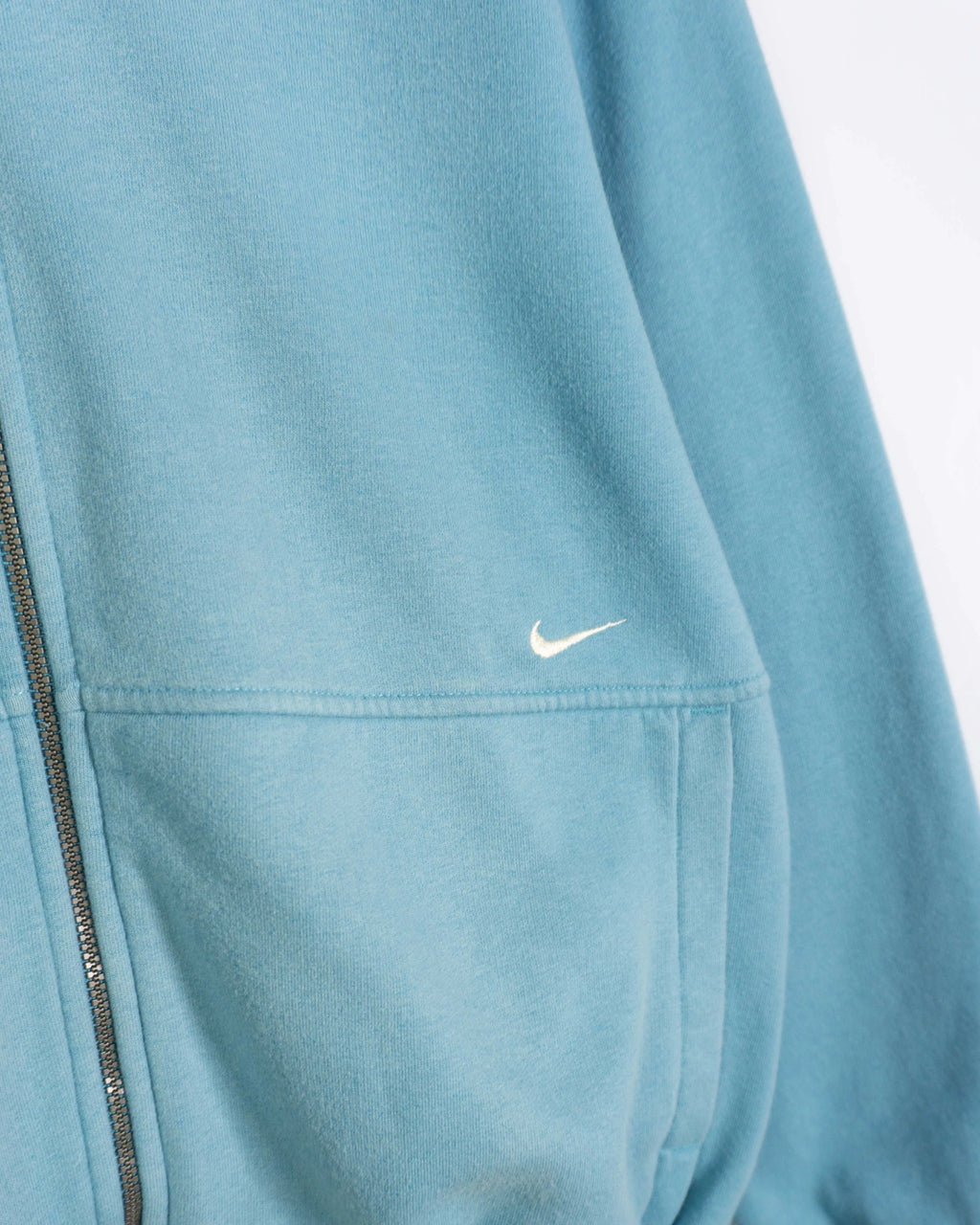 Sudadera Nike Cremallera Azul Celeste vintage 00s Mujer — Talla L