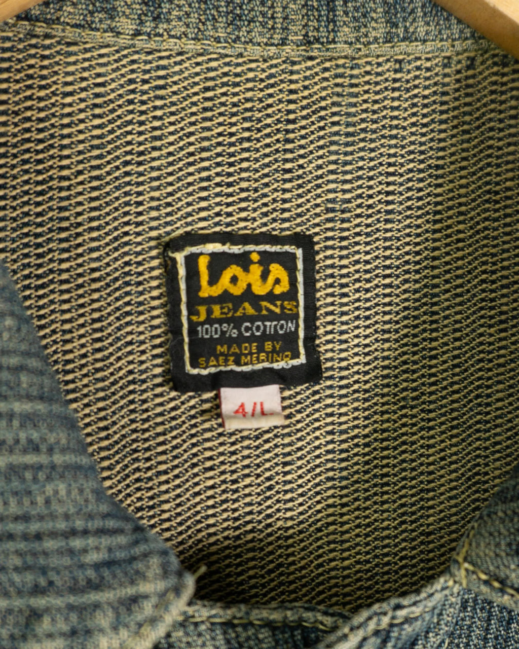 Chaqueta Lois Denim Azul Mujer Vintage 90s — Talla L