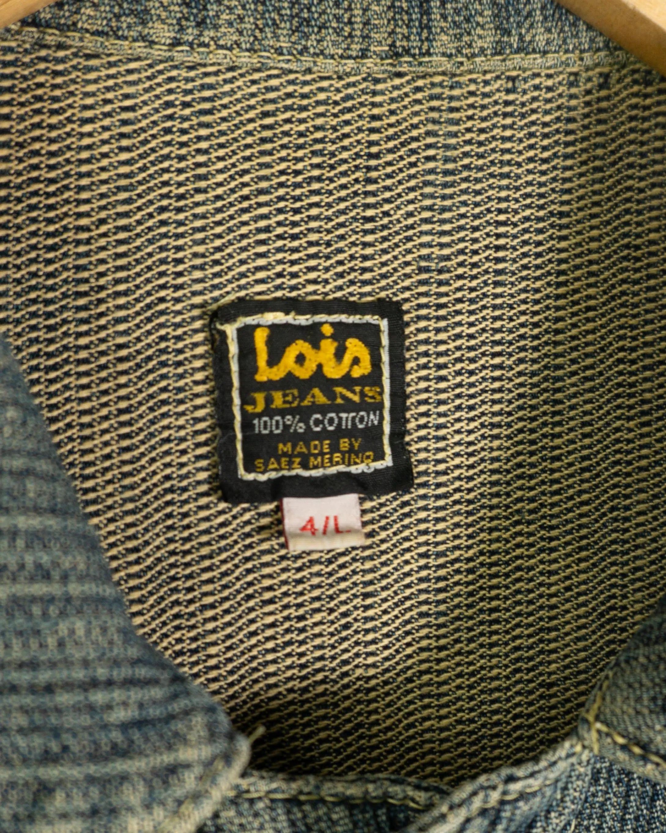 Chaqueta Lois Denim Azul Mujer Vintage 90s — Talla L