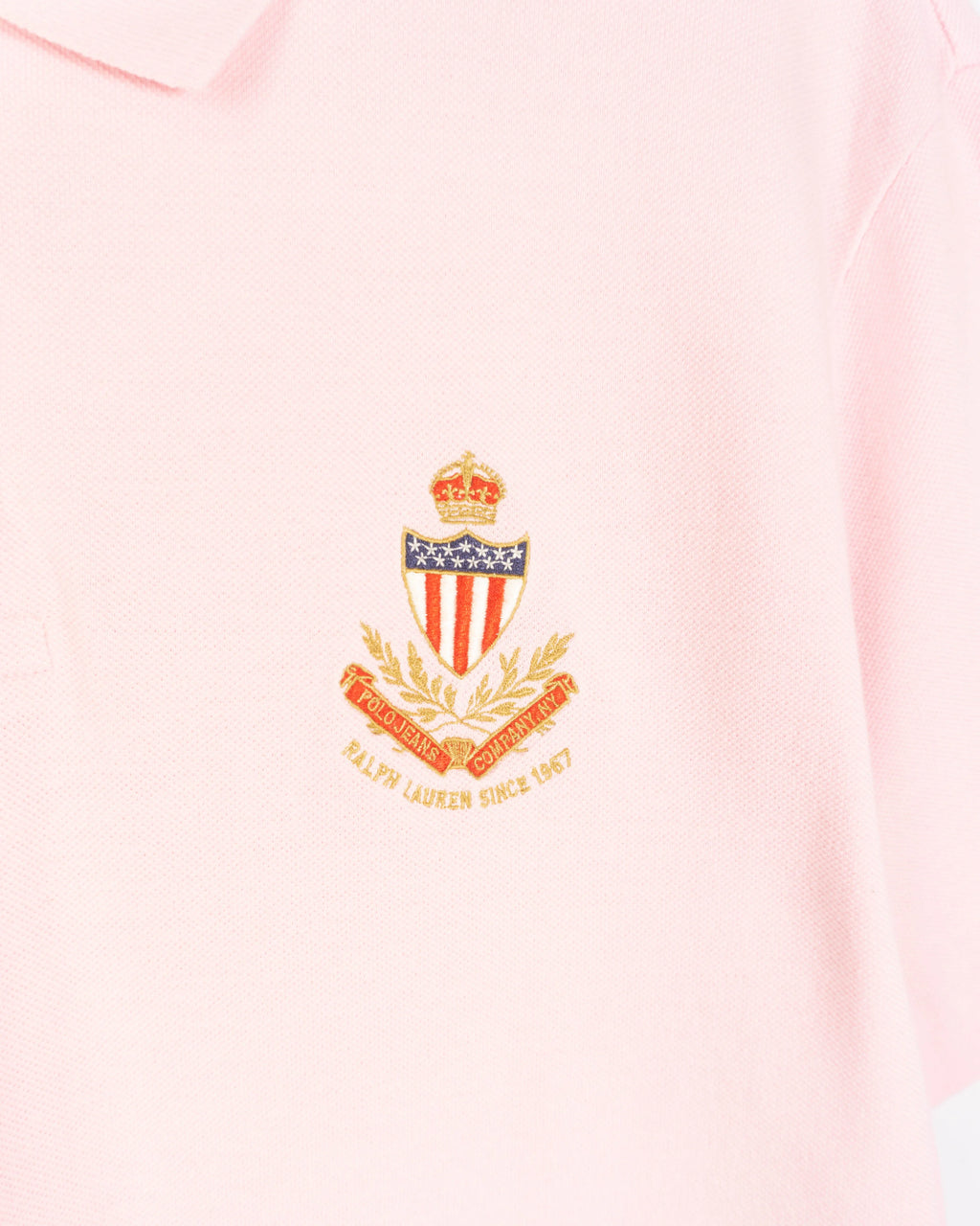 Polo Ralph Lauren Rosa Vintage 90s — Talla XXL