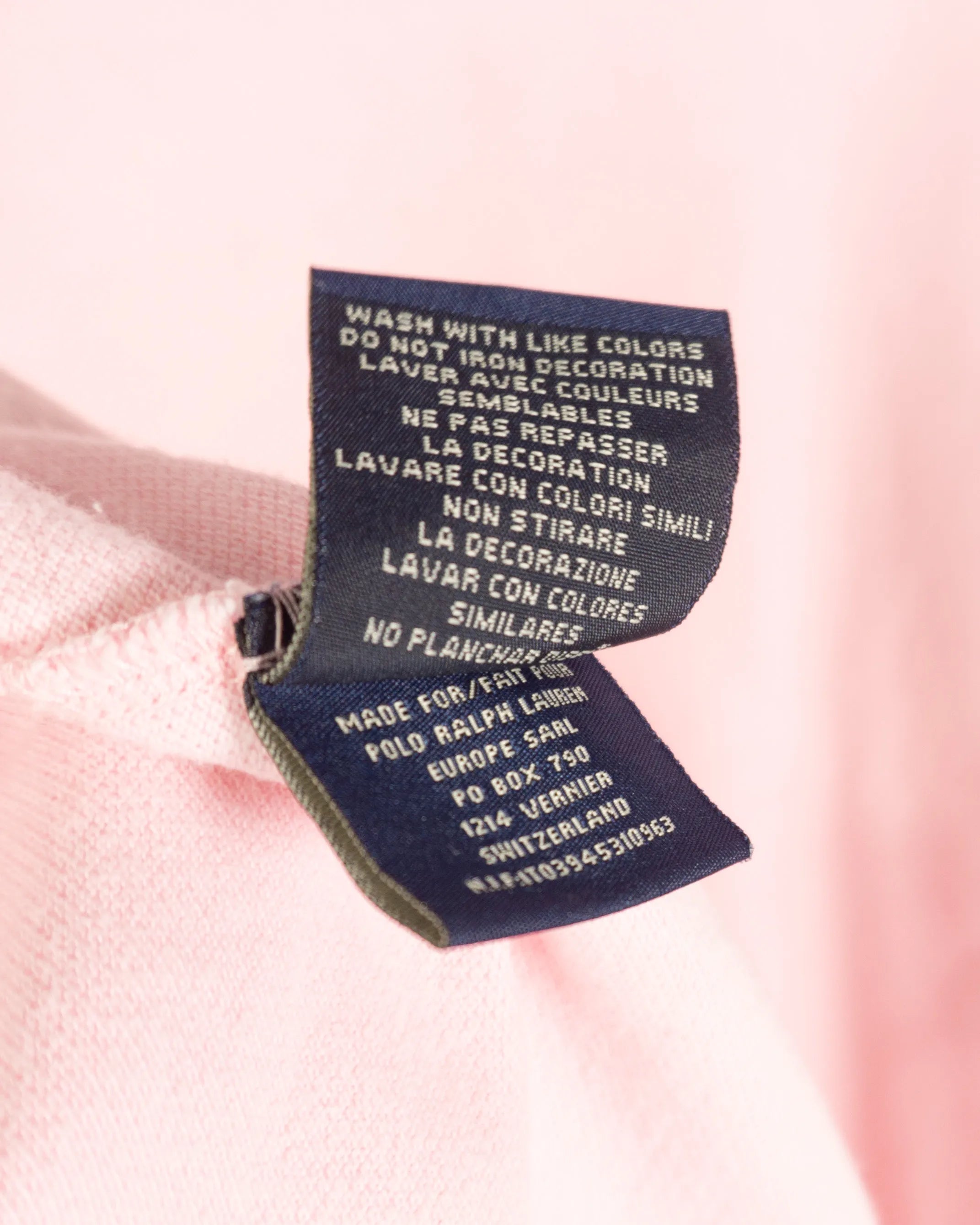 Polo Ralph Lauren Rosa Vintage 90s — Talla XXL