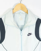 Windbreaker Nike Blanco Negro Vintage 00s Mujer — Talla S