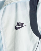 Windbreaker Nike Blanco Negro Vintage 00s Mujer — Talla S