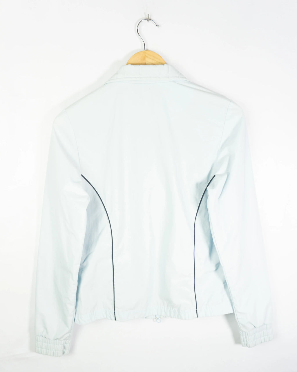 Windbreaker Nike Blanco Negro Vintage 00s Mujer — Talla S