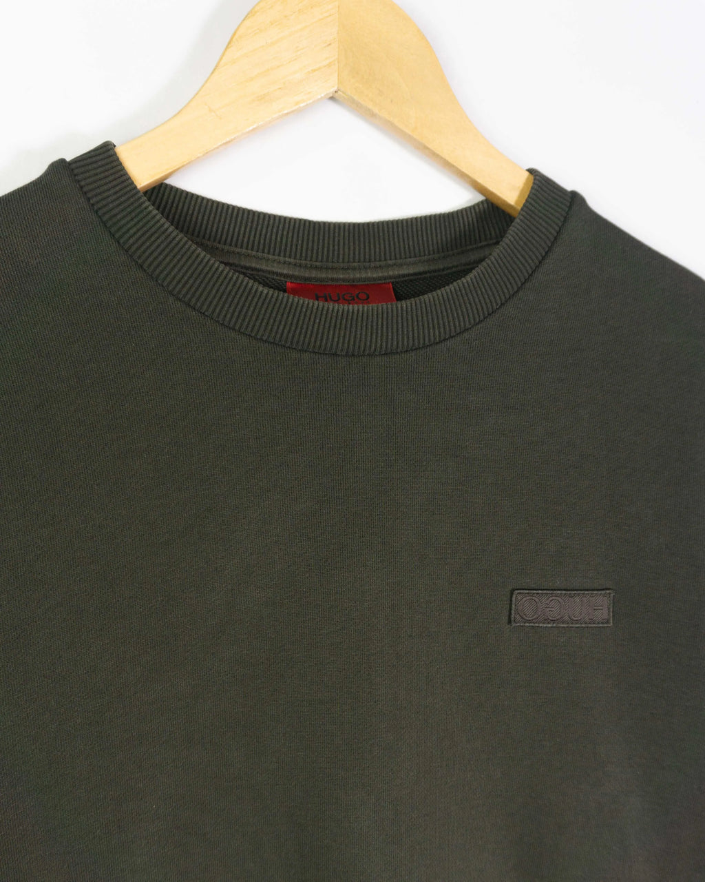 Sudadera Hugo Boss Crew Neck Verde — Talla L