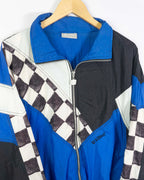 Chaqueta Killtec Azul Rombos Vintage 90s — Talla XL