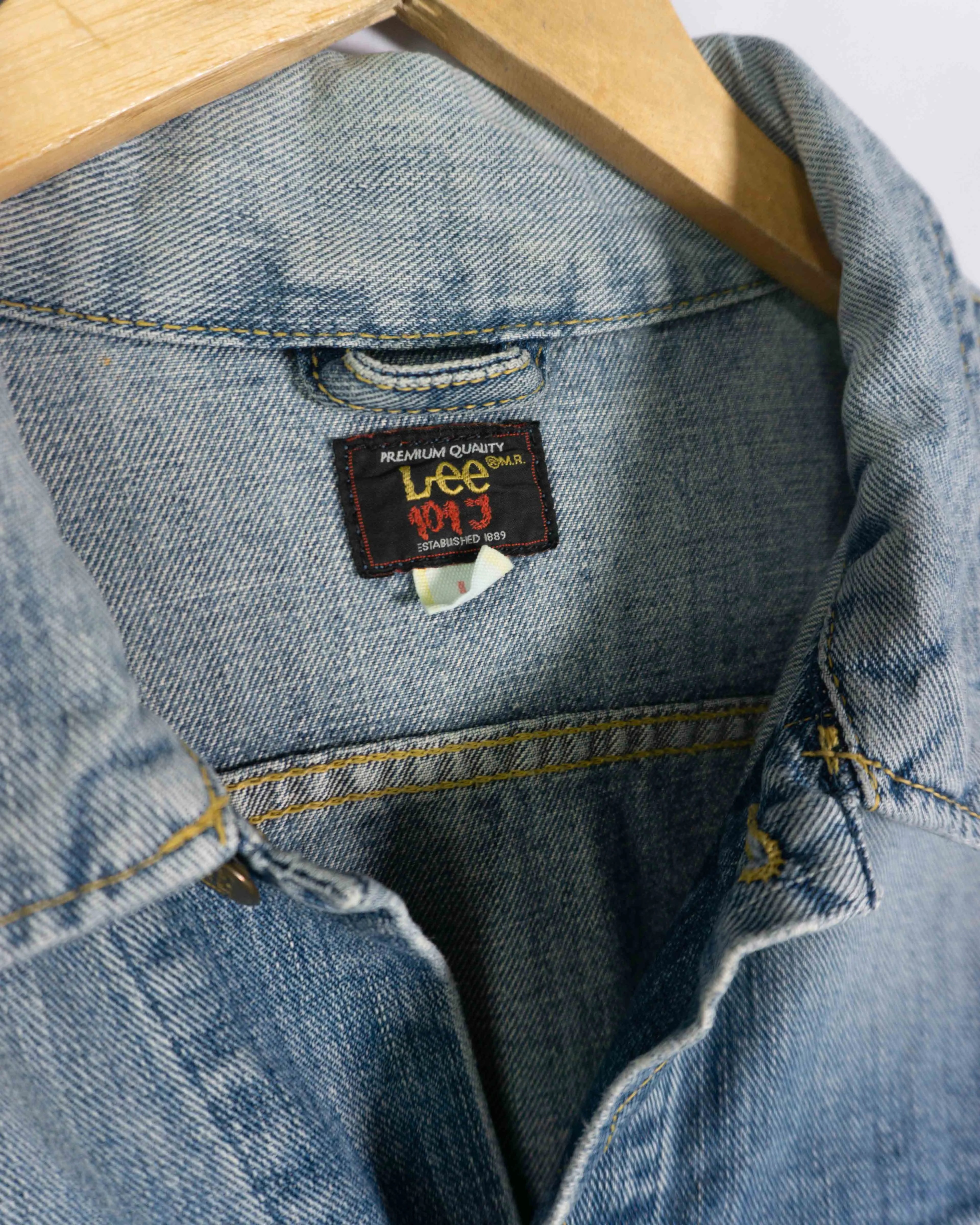 Chaqueta Lee 101 Denim Azul Vintage 90s Mujer — Talla L