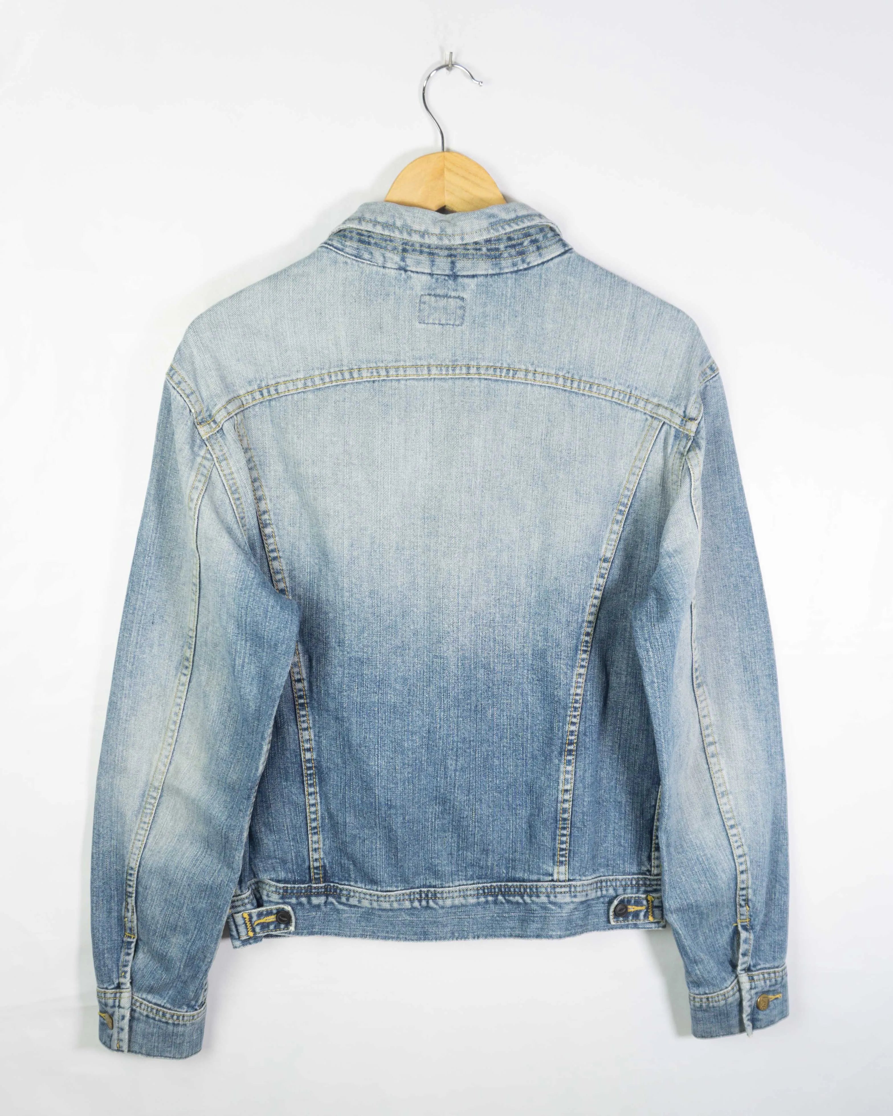 Chaqueta Lee 101 Denim Azul Vintage 90s Mujer — Talla L