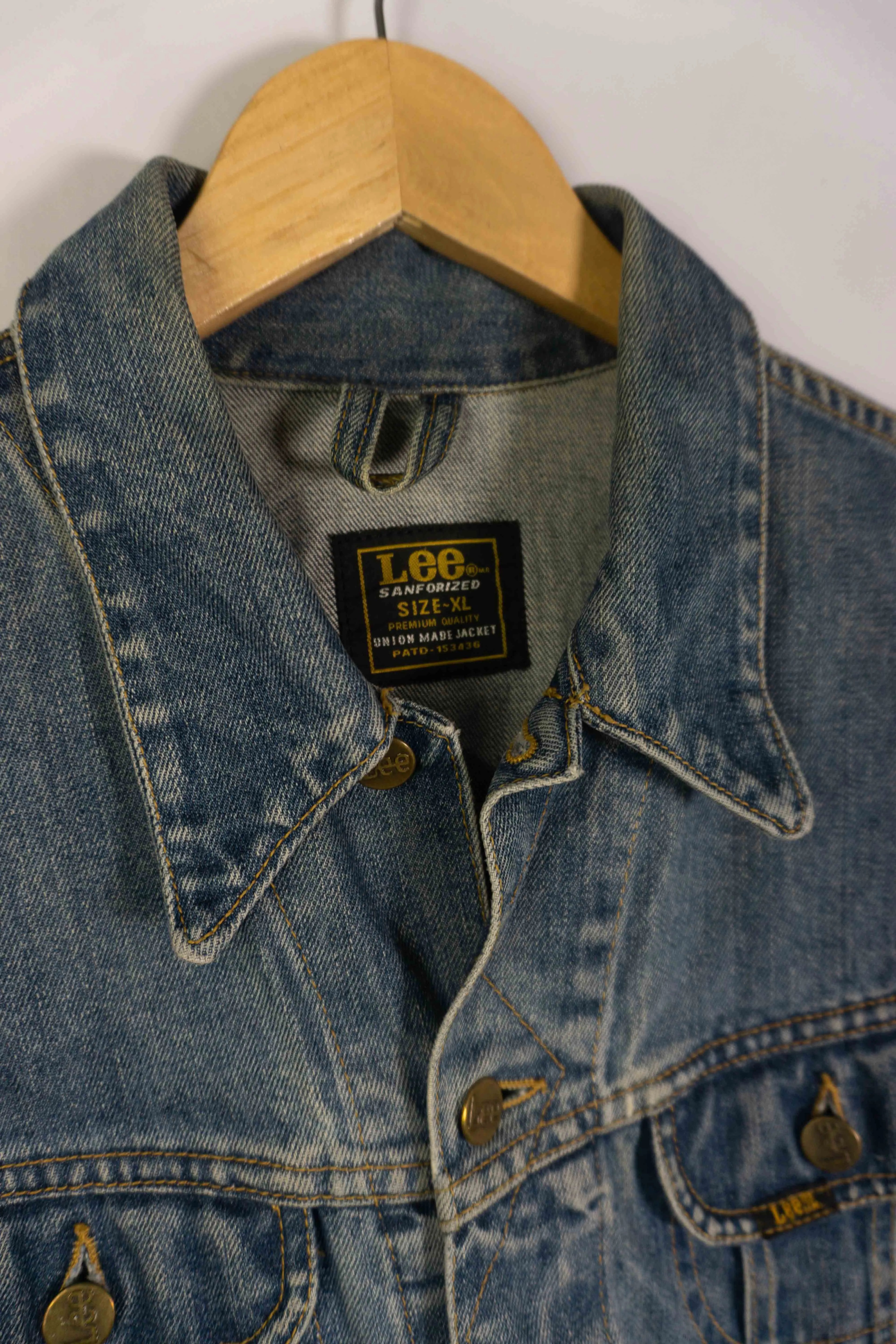 Chaqueta Lee  Azul Denim Vintage 90s mujer — Talla XL