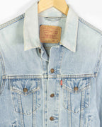 Chaqueta Levi's Light Wash Azul Vintage 90s — Talla S