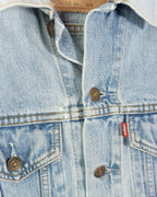 Chaqueta Levi's Light Wash Azul Vintage 90s — Talla S