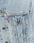 Chaqueta Levi's Light Wash Azul Vintage 90s — Talla S