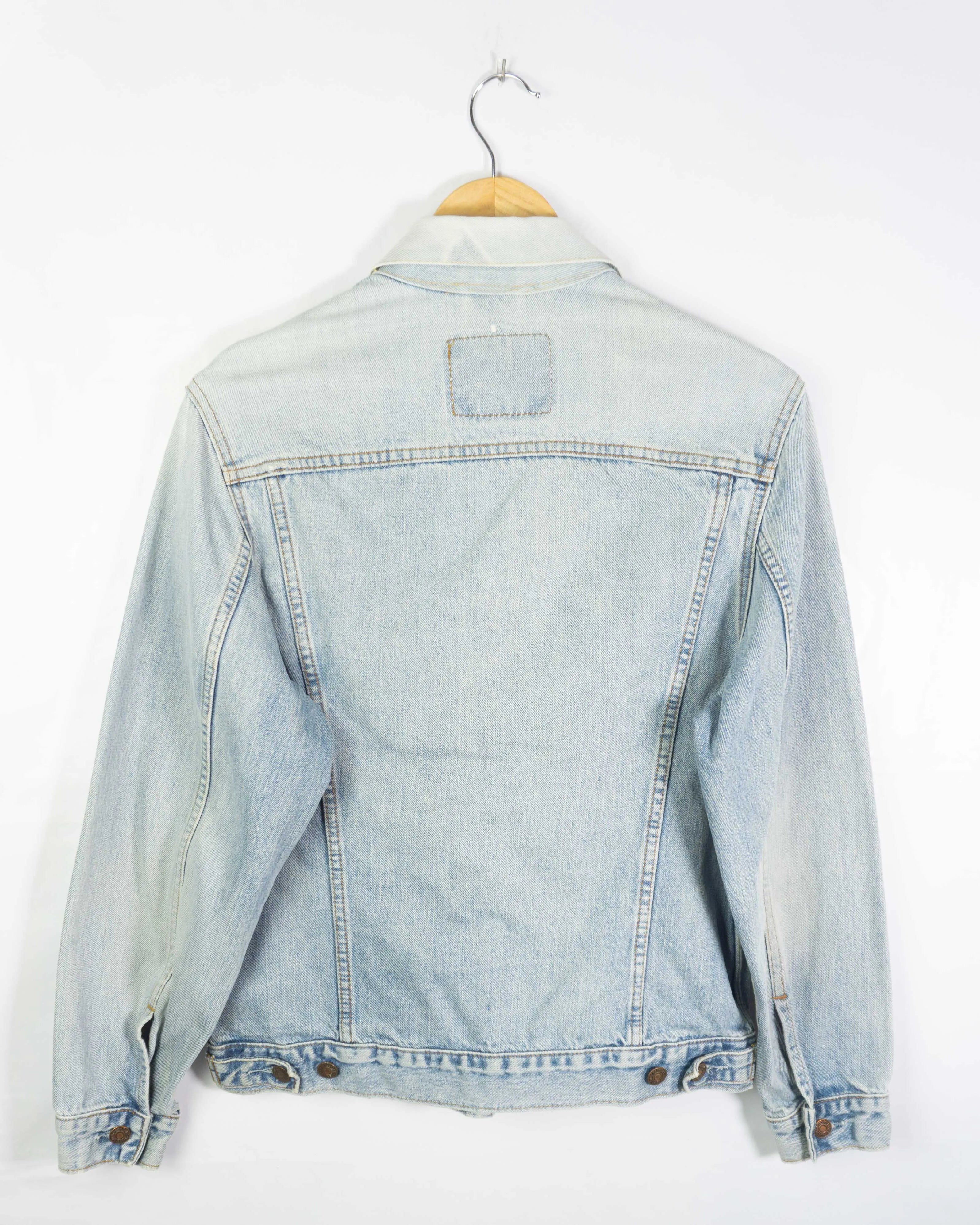 Chaqueta Levi's Light Wash Azul Vintage 90s — Talla S