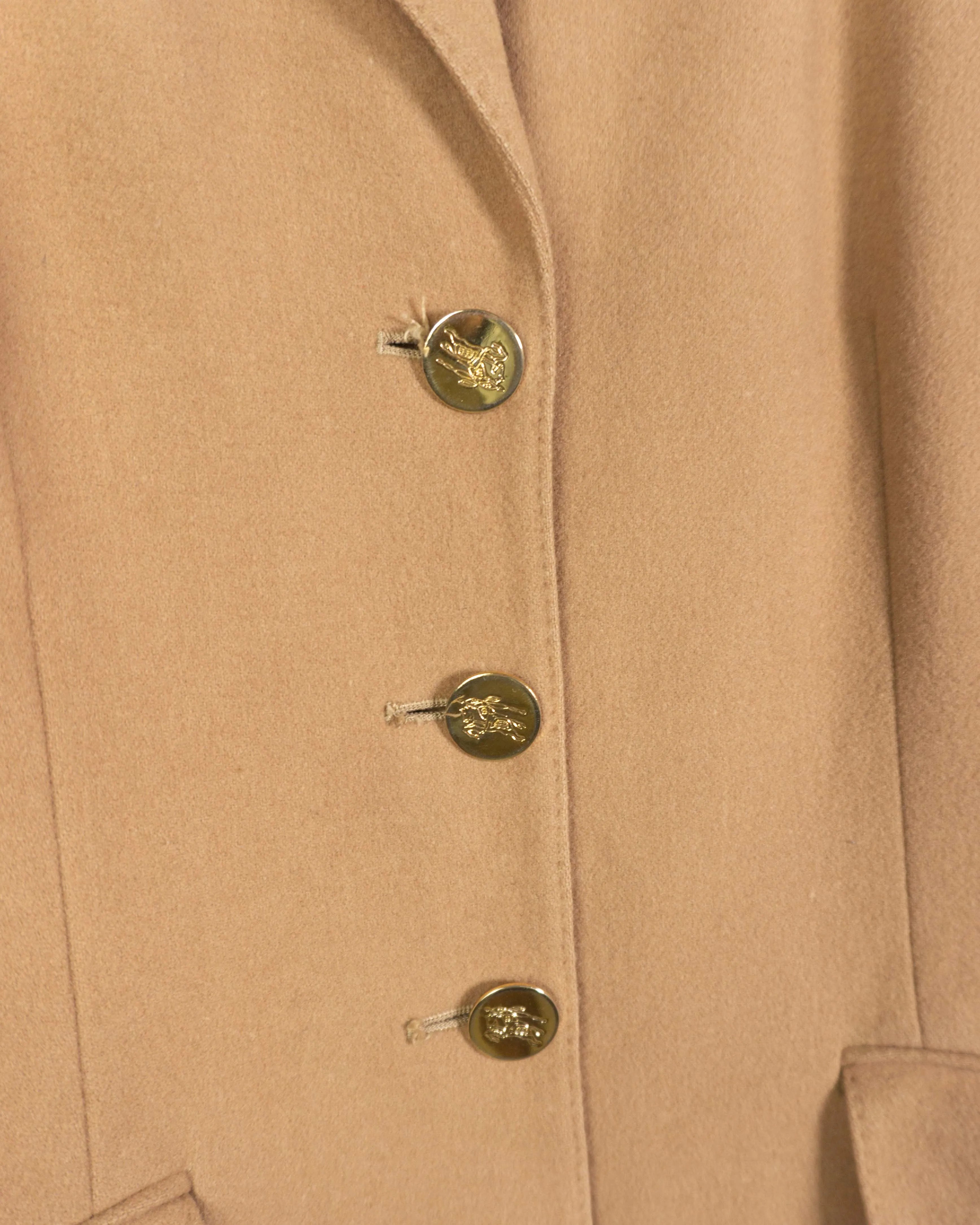 Blazer Burberrys Beige Vintage 90s Mujer — Talla M